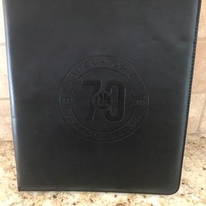 GOLDEN STATE WARRIORS BLACK BINDER never used 1946-2016  NBA collector's item